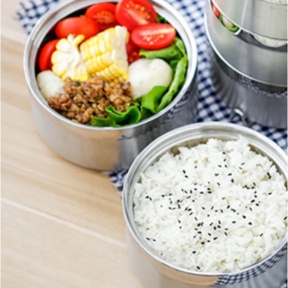 Stainless steel 3 tier lunchbox - Picture 3 of 8